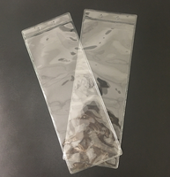 Sac d'emballage en plastique pour perruques, avec épingles et cheveux en PVC, 50 pièces