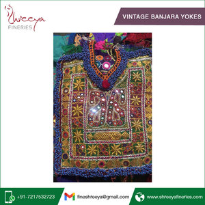 Yoke งานเย็บปะ Banjara,สินค้าแฮนด์เมดสไตล์วินเทจจากผู้ผลิตอินเดีย - Product Image 6