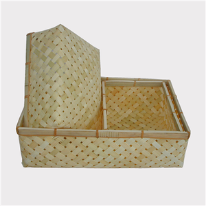 Cesta de Almacenamiento Seca/Cesta de Bambú Rectangular y Redonda/Bandeja de Mimbre para Almacenamiento y Organización del Hogar y la Cocina, Artesanía Hecha en Vietnam - Product Image 3