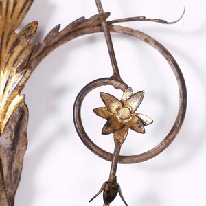 Antique Italian Brass Gilt <b>Wall</b> <b>Sconces</b> Traditional Design Ceiling Mount Home Decor 100% Handmade Indoor Living Room - Product Image 4