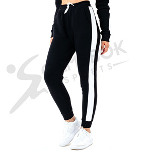 High Quality Women's Black Tracksuit Set New Arrival Quick-Drying Breathable Gym Joggers with <b>Zip</b> Hoodie Solid Pattern - Product Image 5