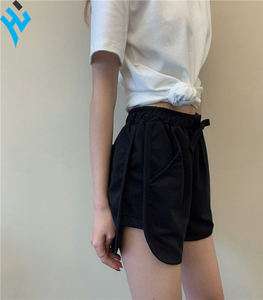 New Arrivals High Waist <b>pants</b> ladies Casual Short Summer <b>Sexy</b> Cotton Double Layer Solid Color Long Short With Side Pocket - Product Image 6