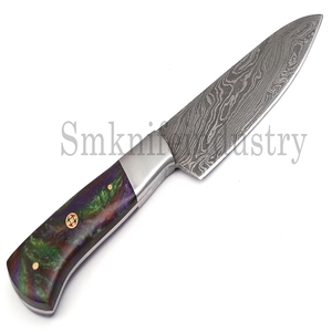 Hand Forged Damascus Steel <b>Kitchen</b> Chef <b>Knife</b> With Leather Sheath Cover (Smk1570) - Product Image 4