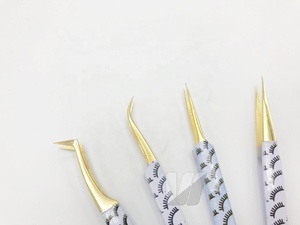 Pince à cils de haute qualité, polyvalente, avec logo personnalisé, en acier inoxydable japonais, revêtement papier, pour impression de cils - Product Image 3