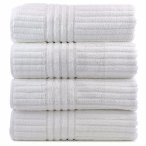 Vente en gros d'usine personnalisé doux absorbant épaissi haute densité 100% coton luxe Dobby visage ensemble de serviettes de bain - Product Image 1
