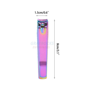 Herramienta profesional para el cuidado de las uñas, cortaúñas de acero inoxidable, multicolor, Color titanio, para uso Personal, 2019 - Product Image 5