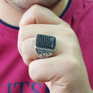 925K Sterling Silver Design <b>Men</b> <b>Ring</b> - Product Image 2