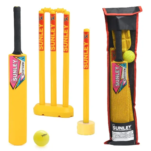 Nieuwe Ontwerp Custom Imprint Strand Promotionele Cricket Set Met Slechte Stump En Bal Groothandelsprijzen Door Exporteurs