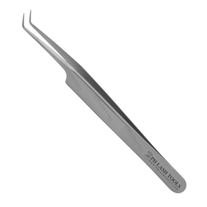 Stainless Steel Mirror Polish Color Volume Tweezer 6mm 75deg for Eyelashes with Your Own Logo, Eyelash Volume Tweezer - Product Image 3