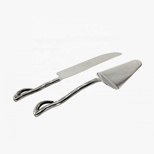 Juego de Servidores de Pastel de Boda, Cubiertos de Acero Inoxidable, Juego para Servir Pasteles con Mango Pequeño - Product Image 6