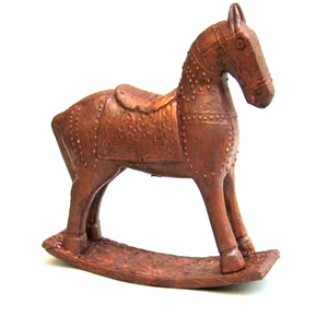 Caballo Balancín de Madera Exclusivo, Esculturas de Madera Más Vendidas, Juguetes Artesanales de Madera, Caballo Balancín para Niños y Regalos - Product Image 1