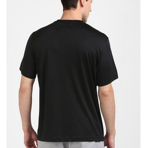 100% poliéster hecho hombres color negro camiseta hecha en Pakistán camisetas para hombres - Product Image 3
