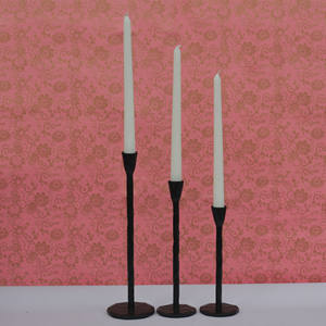 Portavelas de Hierro Negro al por Mayor, Diseño Moderno y Minimalista, Hecho a Mano, Decoración para el Hogar |   Hotel Restaurante para Bodas - Product Image 1