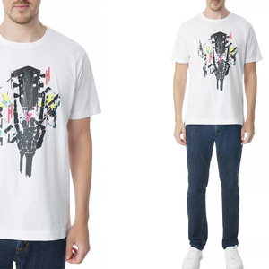 เสื้อยืดคอกลมสีขาวแบบสบายๆ สไตล์ลำลอง ออกแบบใหม่ตามสั่ง สำหรับเด็กผู้ชาย/ผู้ชาย ตามความต้องการของลูกค้า - Product Image 3