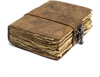 Carnet de croquis vintage artisanal original 2026 – Bloc-notes rétro 100 % cuir véritable, durable, créatif, cadeau, spirale rigide