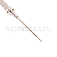 Rodillo de Acupuntura de Acero Inoxidable Plateado Médico DONGBANG, Masajeador de Puntos de Acupuntura Tipo A de 105 mm, Cuidado de la Salud Corporal y Facial, Control de Tiempo