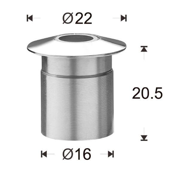 SC-F108A IP67 12V Round Shape Ground LED Deck Recessed Driveway Led Underground Lights