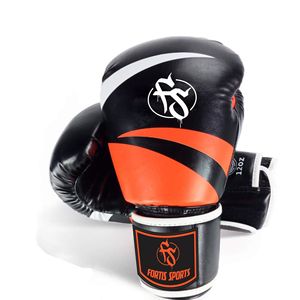 Gants de boxe professionnels en cuir PU, moulage par injection haute densité, fermeture à boucle, vente en gros - Product Image 6