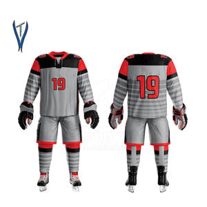 Uniforme de Hockey sobre Hielo de Poliéster 100% Transpirable y Cómodo, de Calidad Superior, con Diseño de Logotipo Personalizado, Último Modelo, Venta Directa de Fábrica - Product Image 5