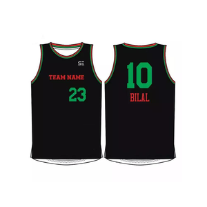 ชุดบาสเก็ตบอลผู้ชายแบบแห้งเร็ว ระบายอากาศได้ดี ผลิตตามสั่ง (OEM) ผ้าโพลีเอสเตอร์ 100% พร้อมลายพิมพ์แบบซับลิเมชั่นตามแบบที่กำหนด - Product Image 1