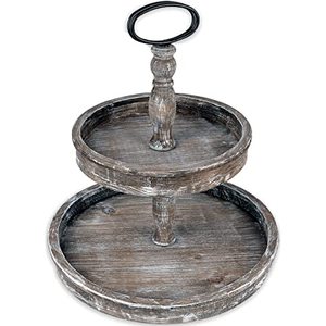 India Manufacturer Rustic Round <b>Wooden</b> Wedding Cake Dessert Serving Tray Stands for Hot Sale Product - Product Image 3