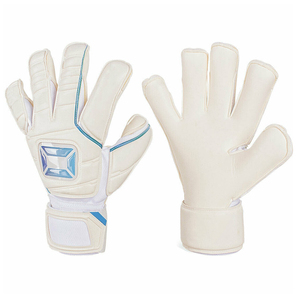 Gants de gardien de but de football, en cuir respirant antidérapant, avec sangle de poignet réglable, pour l'entraînement et les matchs, unisexe - Product Image 1