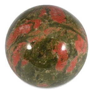 Bola esférica de piedra Natural unakita, bola curativa de piedras preciosas, esfera curativa, al por mayor - Product Image 4