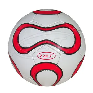 Ballon de football en pvc taille 5, MACHINE cousue, usine promotionnelle PAKISTAN