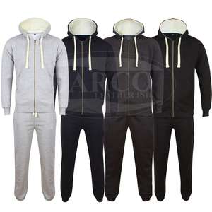 Cotton Polyester Blend Fleece Tracksuit Set and Joggers Hoodies <b>Trouser</b> Customization Designs Logo Sportswear Suit for Sale - Product Image 6