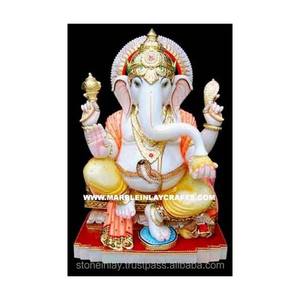 Statue indienne en marbre blanc, 9 cm, belle Statue ganbangladesh - Product Image 1