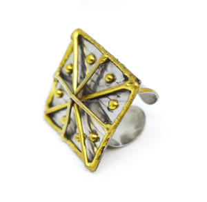 Design de mode bague de doigt en laiton boucles d'oreilles bijoux de mode bracelet boîte-cadeau en acier inoxydable bijoux en cristaux ensembles de bijoux - Product Image 5
