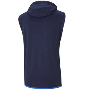 Sudadera de algodón con capucha para niño, jersey de corte ajustado sin mangas liso de lana - Product Image 2