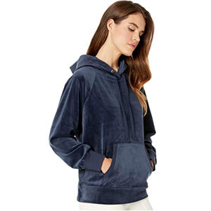 Sudaderas con capucha de terciopelo para mujer Jersey con marca personalizada - Product Image 6