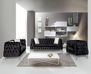 Juego de sofá de sala de estar de futón seccional Chesterfield de alta calidad, el mejor vendedor, cojín de tela italiana, precio económico para el hogar - Product Image 2