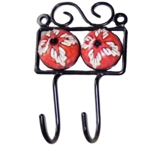 Bravo Rustic Poterie Mur Patère Carreaux de Céramique Design Élégant Intérieur Crochets et Rails - Product Image 2