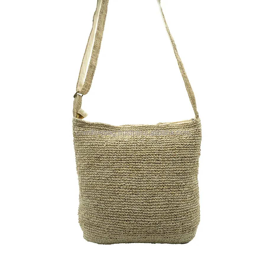 Himalaia bolsa de ombro de malha para artesanatos, fio de cânhamo puro, verde eco biodegradável, malha sustentável, bolsa de malha feminina