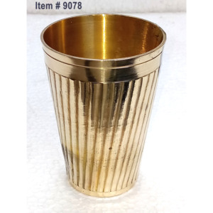 Vasos de vidrio de cobre para decoración del hogar Cristalería pulida con textura martillada de proveedor indio a un precio económico - Product Image 6