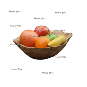 Bol de stockage de fruits en bois de conception unique bol de taille personnalisée de forme ronde de qualité supérieure à un prix attractif - Product Image 4