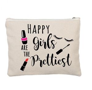 Pochettes à cosmétiques en toile de coton, 20 pièces, tendance, personnalisée, multi-usages, pour le voyage, pour organisateur de produits cosmétiques pour dames, sac de maquillage - Product Image 4