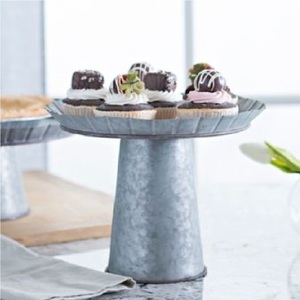 Support à gâteau rond galvanisé fini à la main, parfait pour le service de gâteaux - Product Image 5