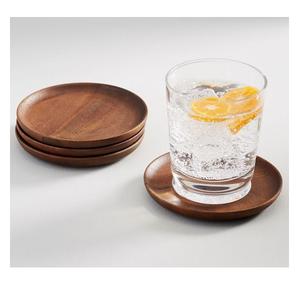 6 verres en bois ronds et personnalisés, de luxe, en usine, de meilleure qualité, pour boisson avec décoration, cuisine, dessous de verres en bois - Product Image 4