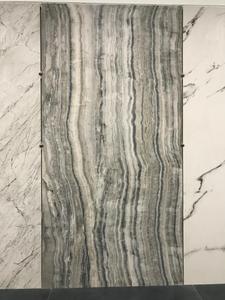 Carreaux de porcelaine gris modernes 9 mm d'épaisseur Finition métallique Antidérapant Isolation thermique Mur intérieur Conférence Briques réfractaires Planchers - Product Image 3