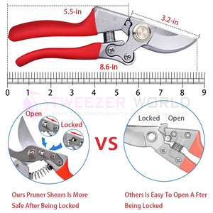 Meilleures cisailles de jardinage, sécateurs professionnels à lames croisées, coupe-branches, cisailles de jardin pour plantes - Product Image 3