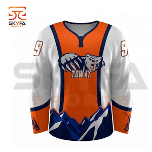 Hockey sur glace personnalisé de haute qualité, tenue imprimée par Sublimation, nouveau Design, pour sport, vente en gros, pièces - Product Image 1