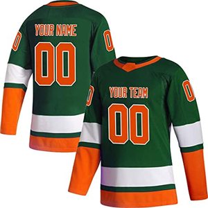 Custom Black Kelly Green-Red Hockey Jersey Nuevo estilo Buena drapeado Propiedad Elasticidad Contraste-Panel de color para desgaste de hockey sobre hielo - Product Image 5