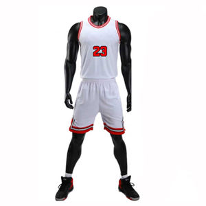 Vente en gros de costumes en polyester avec logo personnalisé Vêtements de sport pour hommes Maillot de sport imprimé en maille personnalisé Ensemble de maillots de basket-ball Bsci pour l'entraînement - Product Image 1