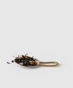 Cuillère à café à thé en laiton, ronde faite à la main, avec poignée métallique, pour le thé à feuilles amples, 8 pièces - Product Image 1