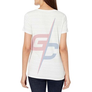 Proveedor de Camiseta de cuello redondo de manga corta clásica para mujer - Product Image 4