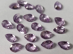 Amatista Rosa Natural, corte de pera de 3x5mm a 7x10mm, amatista Rosa suelta - Product Image 2