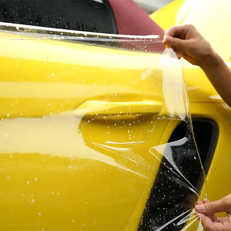 Película de revestimiento para coche de alta calidad, pegatina transparente antiarañazos, TPU, PPF, Anti pintura amarilla, 1,52x15m